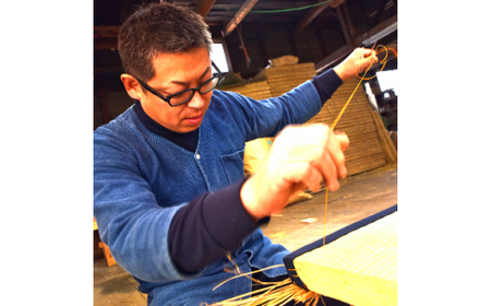 畳製作技能、日本一!加美町の畳職人が作る畳和雑貨/ランチョンマット(G花柄)と畳コースターのセット [佐々木畳工業 宮城県 加美町 44581402]ランチョンマット コースター い草 手作り 445