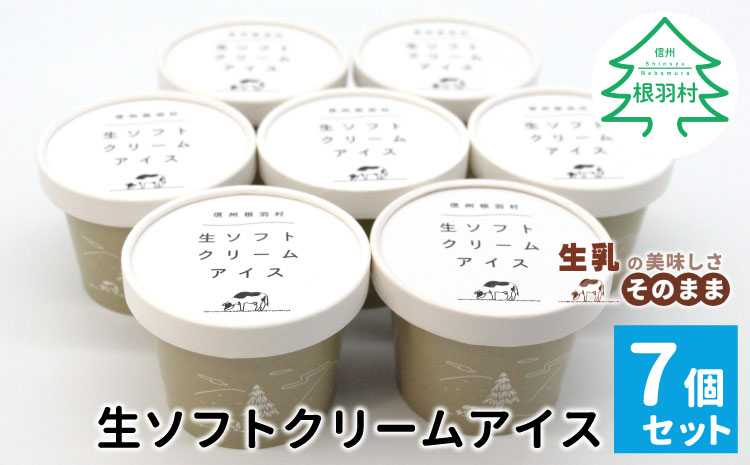 1日最高800個売れたソフトクリームを再現！生ソフトクリームアイス(80ml)×7個　アイスクリーム　