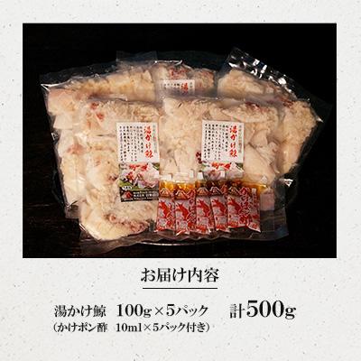 ふるさと納税 長崎市 湯かけ鯨(100g×5パック)かけポン酢付 |  | 02