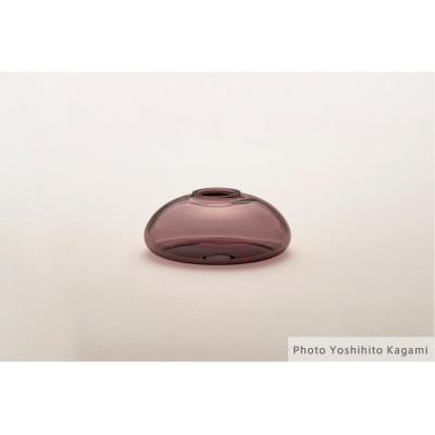 ふるさと納税 群馬県 北欧デザイナーと群馬県のものづくりのコラボレーション花瓶「ソフトベース」スモールサイズ:パープル |  | 01
