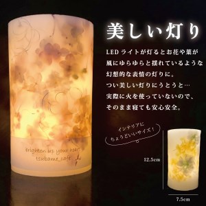 ボタニカルキャンドルランタン ブルー系