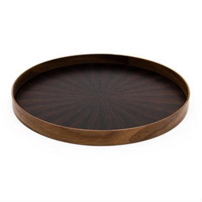 ふるさと納税 徳島市 Round RaysTray S　黒檀〜ebony〜【DR015】