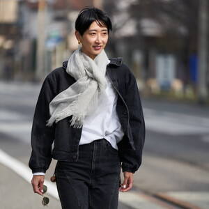 カシミヤストール(公式WEBショップ・ふるさと納税限定商品) 定番サイズ ライトグレー｜お歳暮 御歳暮 贈答品 ギフト 誕生日プレゼント 贈り物 父の日 母の日 お年賀 寒中見舞い クリスマス お見舞