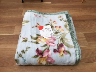 洗える 日本製 アクリル マイヤー毛布 シングル ブルー 1枚 (ニューマイヤー毛布) [0871]