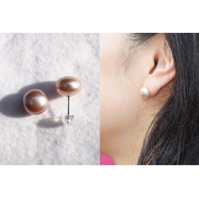 ふるさと納税 神戸市 K14WG淡水真珠ピアス(パープル) |  | 01