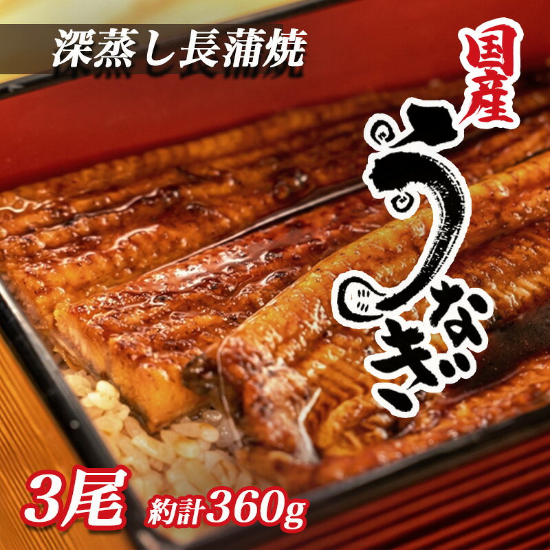 【ふるさと納税】 うなぎ 蒲焼 国産 3尾 漁協オリジナル 深蒸し 蒲焼き たれ付き 1尾あたり 約120g-130g 鰻 うな重 土用 丑の日 ウナギ 蒲焼セット 国内産 贈答用 グルメ ギフト 高級 鰻料理 うな丼 冷凍 真空パック 沼津市 静岡県