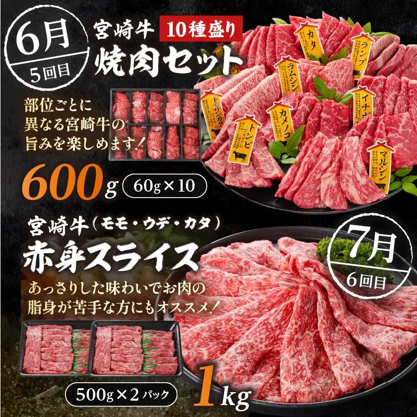 【☆セレクト定期便☆】ご褒美グルメ☆牛尽くし定期便(6ヶ月)≪2027年お届け≫〔T106-6-S005〕_(都城市)