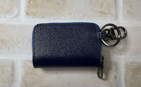 キーケース 本革 スマートキーケース 車 自動車 鍵入れ 持ち運び 革製品 ネイビー