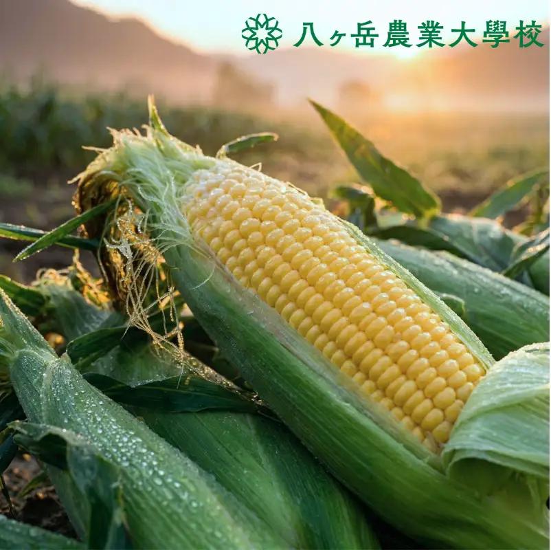 【訳あり】朝採れ 直送 フルーツのような甘さ『皮付き』生とうもろこし 10本【2026年8月上旬～発送】| 八ヶ岳農業大学校