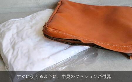 【革工房Japlish】スクエア型クッションカバー【キャメル】ほこり・毛が付かず衛生的＜福岡市の本革製品＞