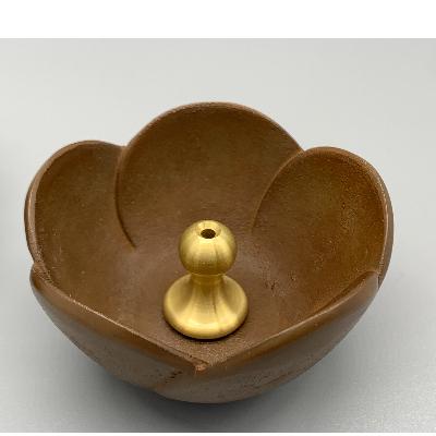 ふるさと納税 高岡市 【高岡銅器】うめ香炉　赤