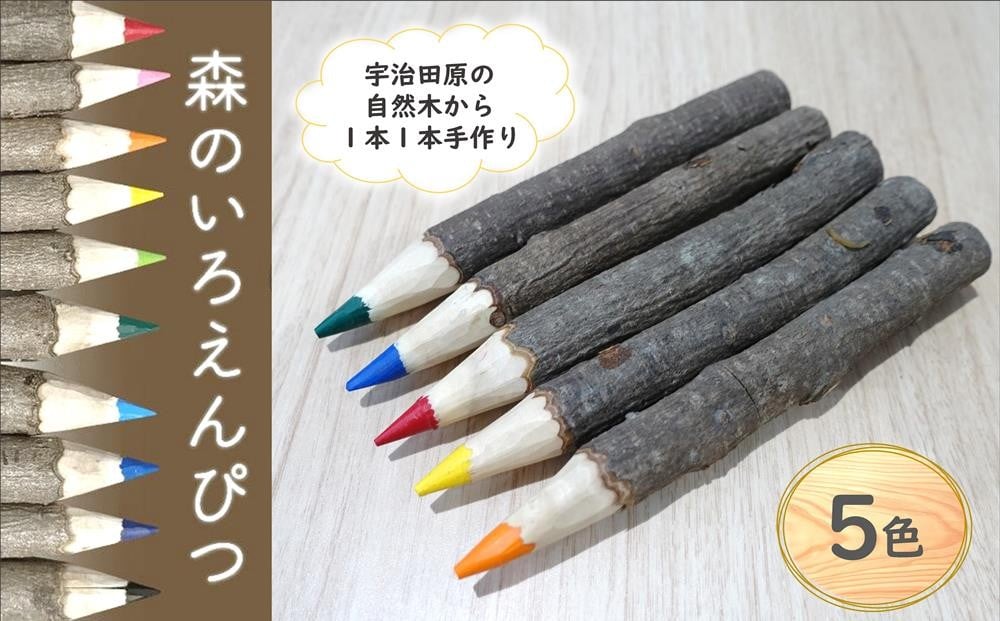 
            森のいろえんぴつ5本セット 〈 色鉛筆 えんぴつ 色えんぴつ 鉛筆 文具 文房具木材 お絵描き キッズ おもちゃ 知育 玩具 手作り 自然 贈り物 プレゼント ギフト 〉 ms0501
          