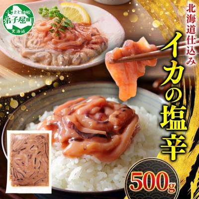ふるさと納税 弟子屈町 【のし付】 いかの塩辛 500g 烏賊 海鮮 おつまみ 北海道 弟子屈町 3163