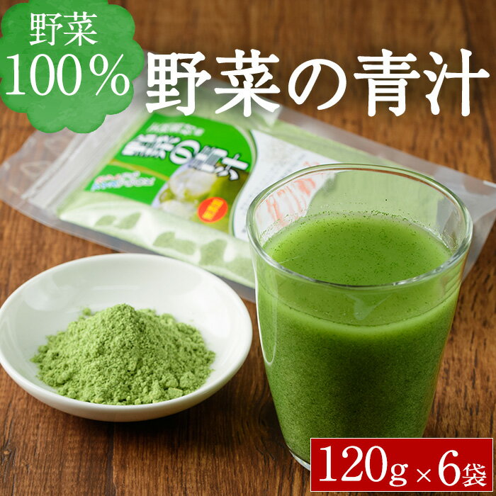 【ふるさと納税】 野菜の青汁 (計720g・120g×6P) 青汁 粉末 ダイエット 健康食品 野菜 食物繊維 大分県 佐伯市【EC02】【天然素材 (株)】