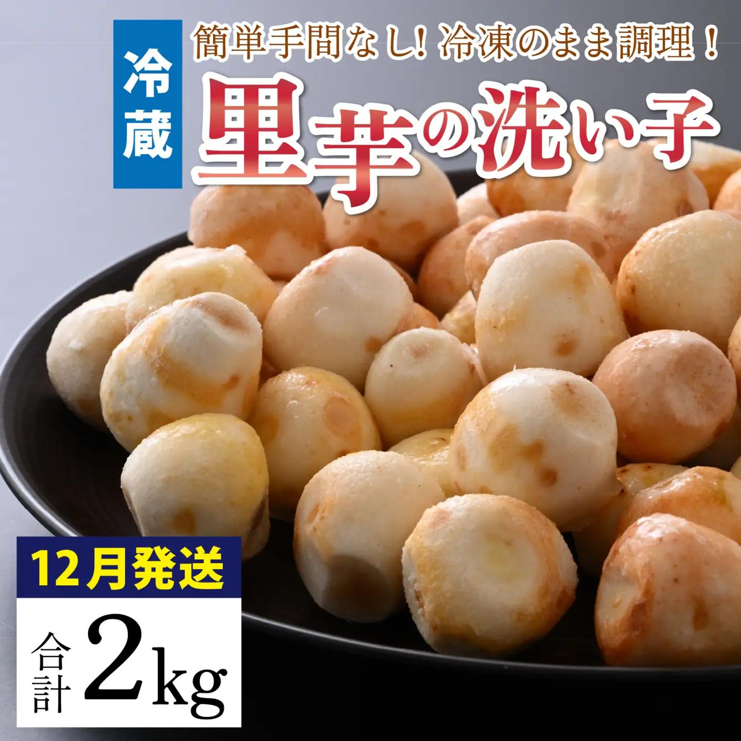【先行予約】【12月発送】越前大野の里芋の洗い子【冷蔵】2kg｜ 里芋 