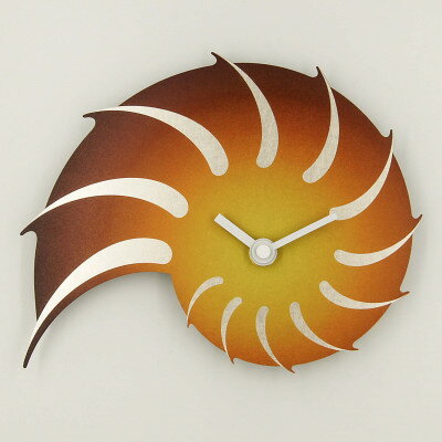 【ふるさと納税】壁掛け時計「ammonite-gradation」【1671450】