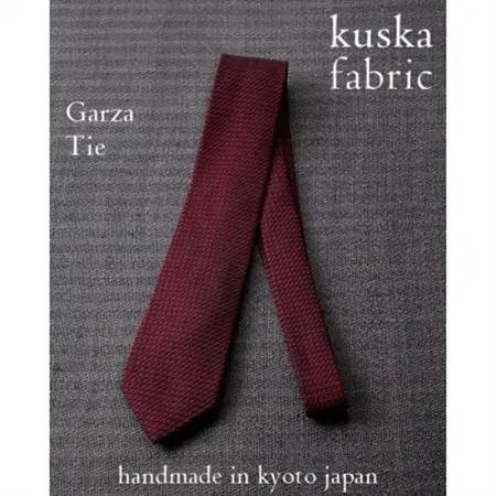 【手織りネクタイ】ワイン ガルザタイ kuskafabric 丹後の絹織物【高島屋選定品】_装飾品・工芸品 ネクタイ・ベルト 服飾小物 _【1615368】