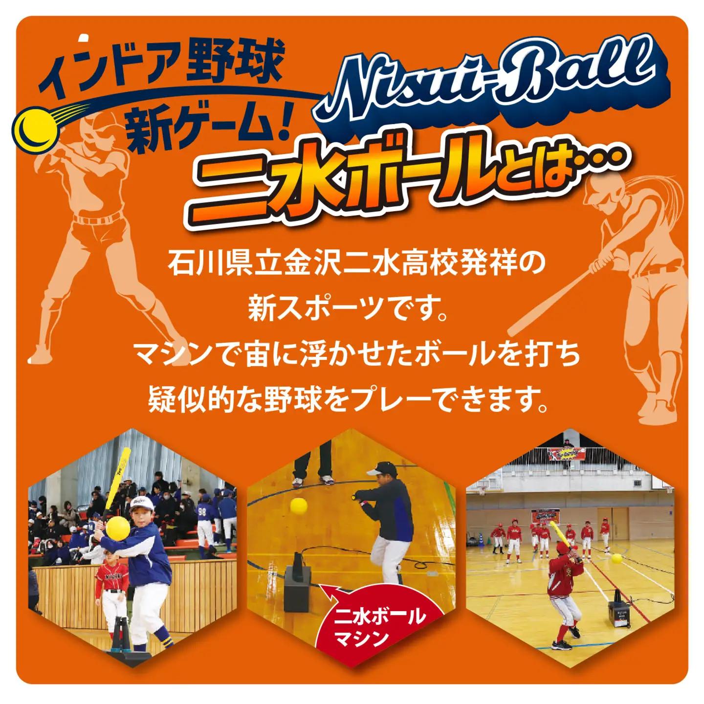 新インドアベースボール「二水ボール」【アイテム一式付き】|  野球 野球