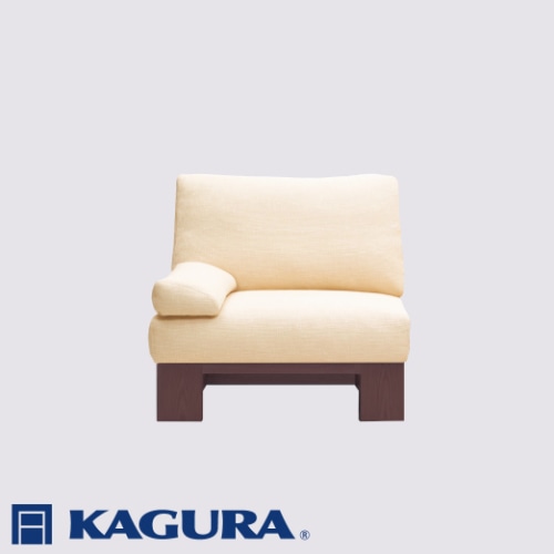 家具蔵 KAGURA 1Pアームレスソファ モデルノ ウォールナット材 家具 ソファー 1人掛け sofa リビングソファー 木材 無垢材 職人 手作業 天然木 高級木材 無添加 安全 ジャパニーズモダン 高級家具 熟練 無着色 おしゃれ 天然木無垢材 温もり シンプル 洗練