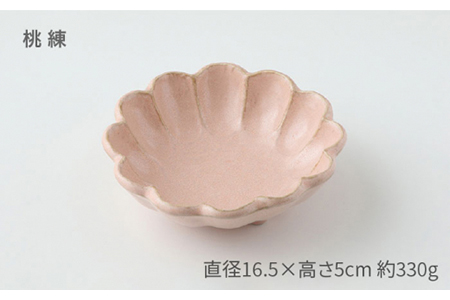 【美濃焼】リンカ 16ボウルペア 白練×桃練【カネコ小兵製陶所】【TOKI MINOYAKI返礼品】食器 鉢 副菜鉢 取り鉢 サラダボウル ランチ ディナー セット リンカ RINKA ホワイト ピン