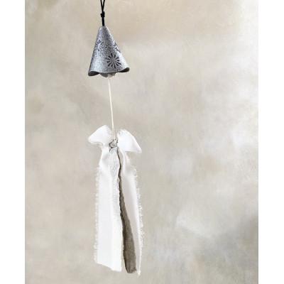 ふるさと納税 滝沢市 南部鉄器 風鈴 ウインドチャイム×リボン短冊　シルバー