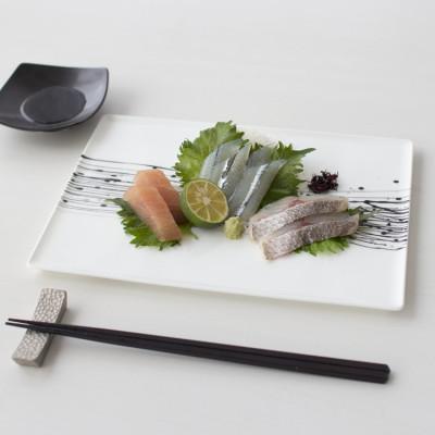 ふるさと納税 白山市 【NIKKO】26.5cm長角皿 「墨の瞬・拍」《ニッコー食器》(11116-G4370) |  | 02