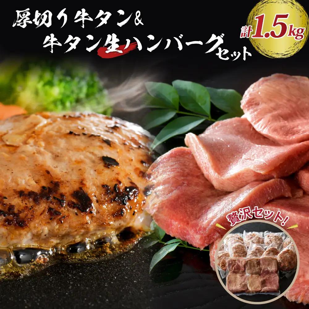 牛タン ハンバーグ 厚切り牛タン 牛タン生ハンバーグ 牛タン セット