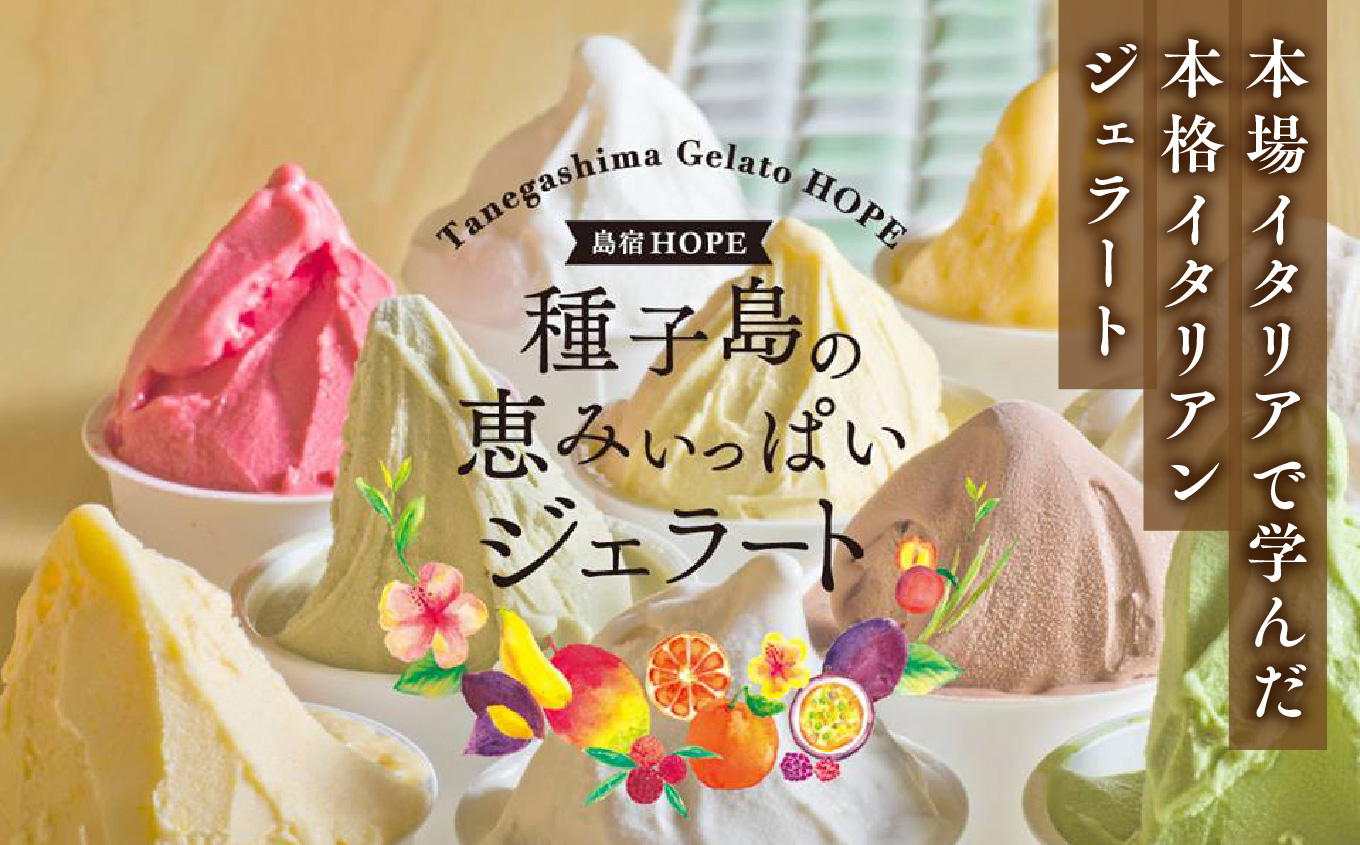 恵みジェラート6個セット【種子島ジェラートＨＯＰＥ】
