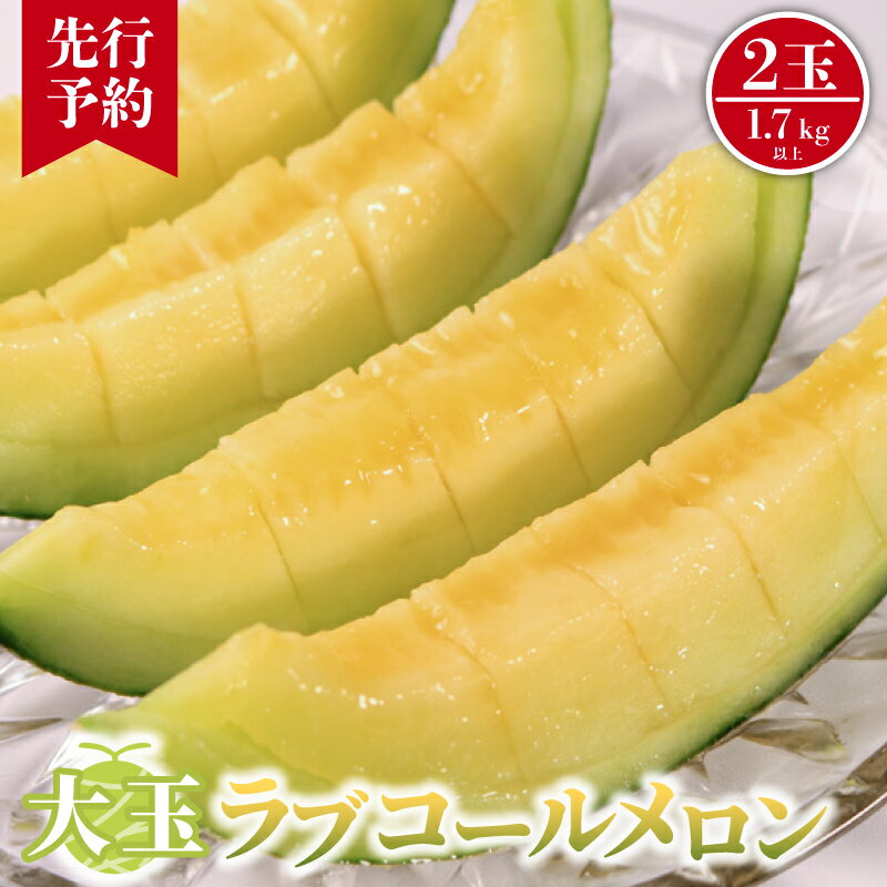 【ふるさと納税】 【先行予約】 大玉 ラブコールメロン 2玉 メロン 果物 フルーツ 贈答 プレゼント ギフト ゼリー ジュース フルーツサンド ケーキ シャーベット アイス デザート スイーツ 送料無料 千葉県 銚子市 はぎわらファーム 発送時期 2026年7月〜(なくなり次第終了)