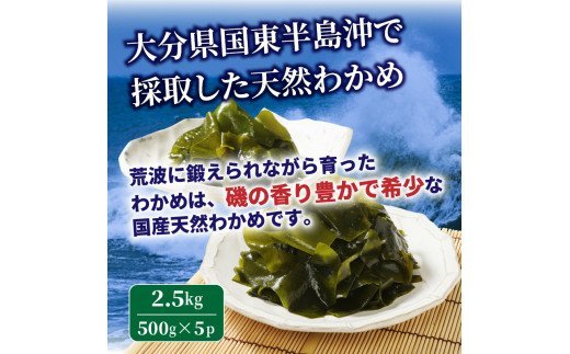 国東半島の天然お刺身わかめ(2.5kg)_102Z