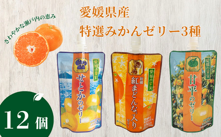  飲むゼリー 特選柑橘詰合せ 150g×12個 3種｜B369