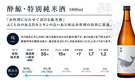 酔鯨・純米吟醸　吟麗&特別純米酒　1800ml【２本セット】【日本酒 吟醸 日本酒 飲み比べ 日本酒 日本酒 酒 呑み比べ 日本酒 吟醸 日本酒 おすすめ 高知県 日本酒 高知市 近藤酒店 日本酒 人