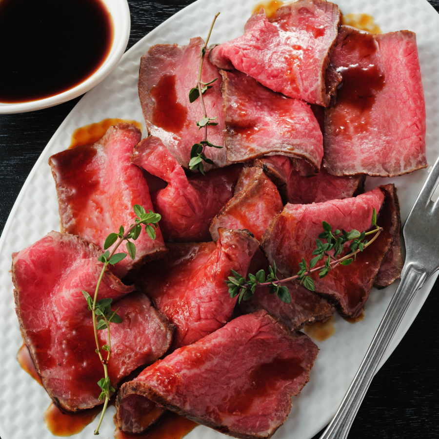 ＜踊るローストビーフ　ともや＞京都府産「黒毛和牛」ローストビーフ（モモ）100g×3（計300g）