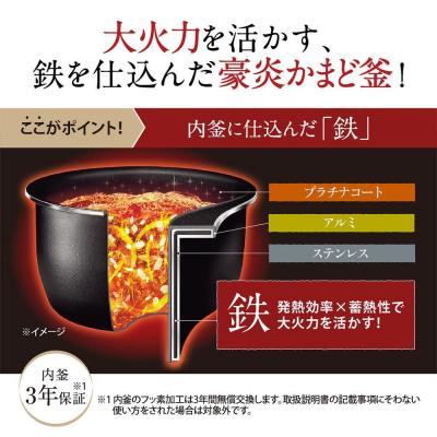 ふるさと納税 大東市 象印 圧力IH炊飯ジャー ( 炊飯器 ) NWWB18-BZ ( 1升炊き ) スレートブラック |  | 02