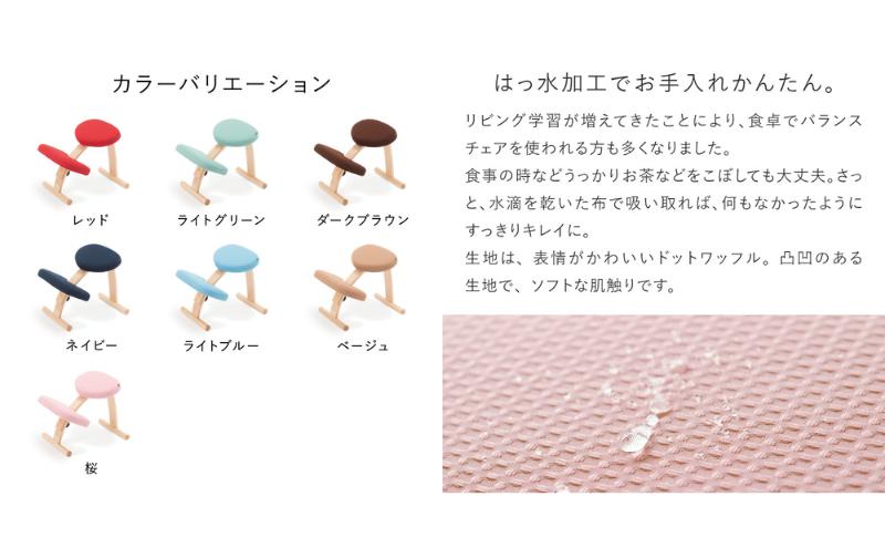 椅子 バランスイージー カバー付き ショートネイビー+ネイビー 姿勢が良くなる 姿勢矯正 背筋 ピン インテリア 家具 学習椅子 木製 イス いす チェア 猫背 姿勢 子供 子供用 こども 日本製 高さ調整 送料無料 バランスラボ 岐阜県 美濃市