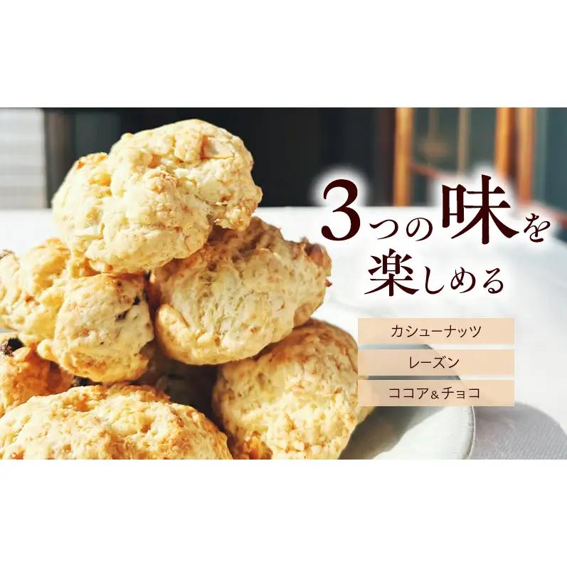 スコーン 詰め合わせ 6個セット 3種類 カシューナッツ レーズン ココア＆チョコ 手作り 焼き菓子