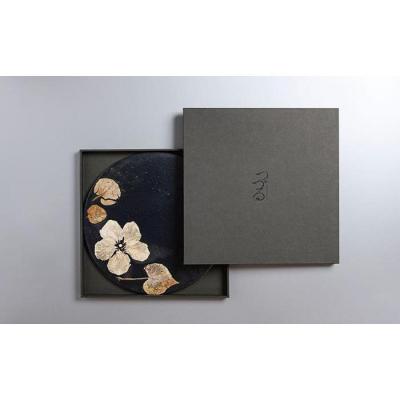 ふるさと納税 恩納村 つづるガラスアート　ゆうなの花-SUMI-「平丸皿」　吉田 栄美子 |  | 01