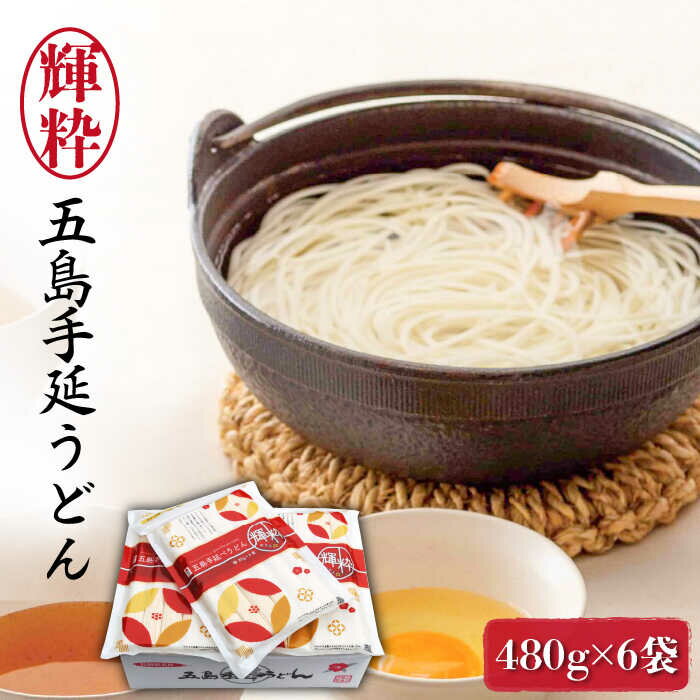 【ふるさと納税】【最速発送】【保存に嬉しいチャック付き】 五島手延うどん 輝粋（チャック付き袋入り）480g×6袋 五島うどん 乾麺 麺 うどん 【マルマス】 [RAX016] スピード発送 最短発送