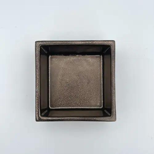角鉢 磁器製 黒 No.188