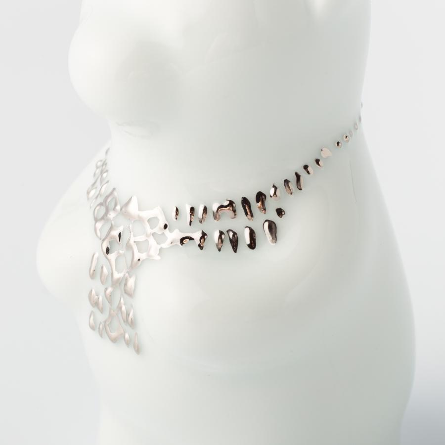 ＜momoco＞有田焼　momoco bear【辻拓眞　滴下細工 Silver】