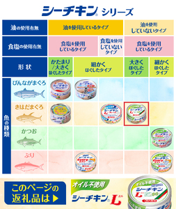オイル不使用シーチキンL (a30-290)