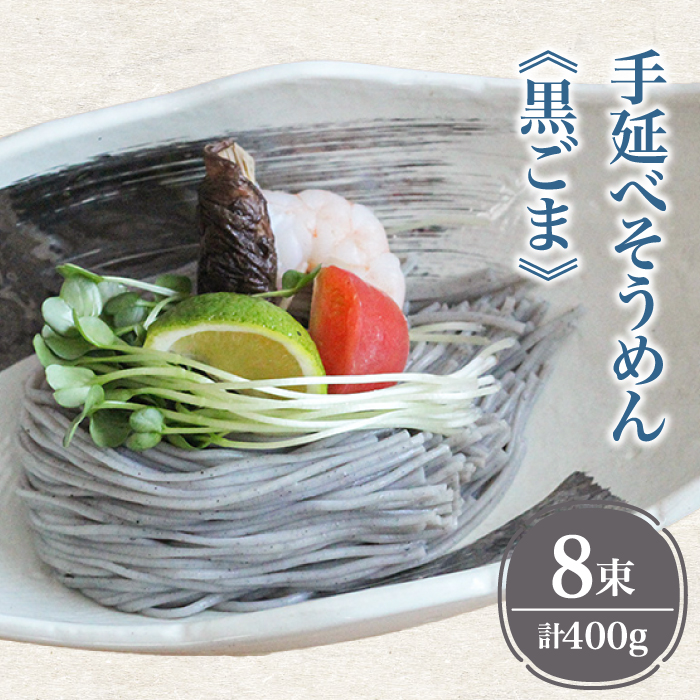 【４代目 麺匠 高橋優】 手延べそうめん 黒ごま そうめん 詰め合わせ セット 50g×16束 800g / 島原そうめん 手延べ 麺 素麺 乾麺 / 南島原市 / 高橋正製麺所 [SCG013]_イ