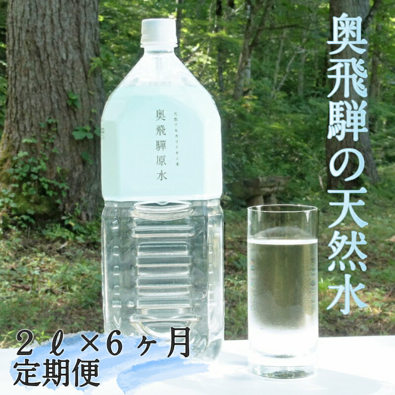 【ふるさと納税】天然水 定期便 奥飛騨原水2L×6本　月1回お届け　計6回　ミネラルウォーター[F0033]54000円