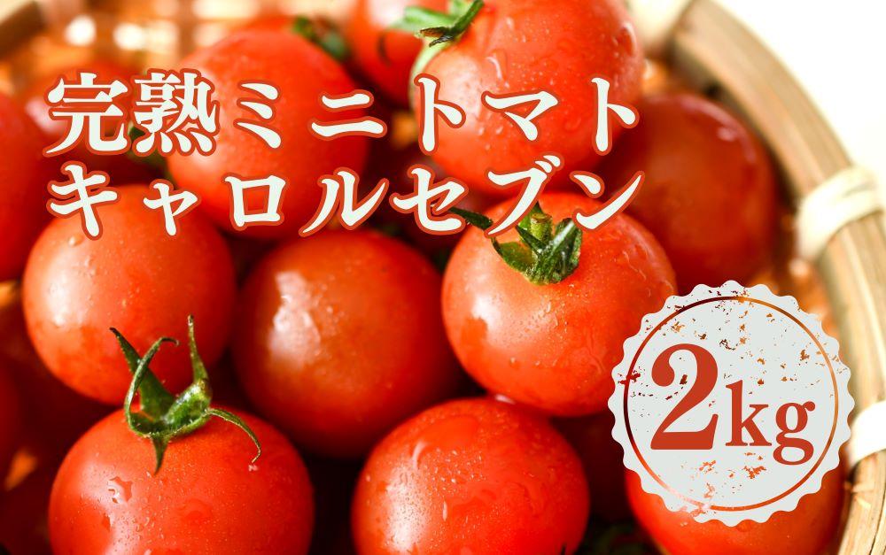 ［先行予約］完熟 ミニトマト 2kg  果物のような甘さと美味しさキャロルセブン｜ミニトマト キャロルセブン 糖度