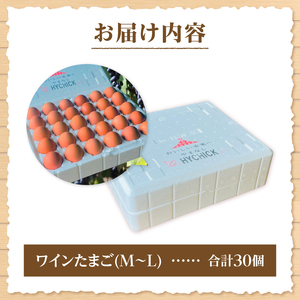 山梨の大自然が育む「ワインたまご」30個入り