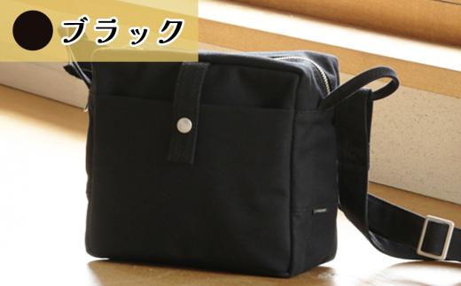 カクバンピープル・S（ブラック）【 茨城県 つくば市 ショルダーバッグ バッグ カバン 鞄 ファッション シンプル レディース メンズ プレゼント ギフト 帆布 国産 日本製 通勤 通学 旅行 】