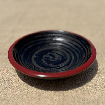 ふるさと納税 香川県 【香川漆器】13.5cm多用茶托　象谷渕朱5枚組 |  | 01