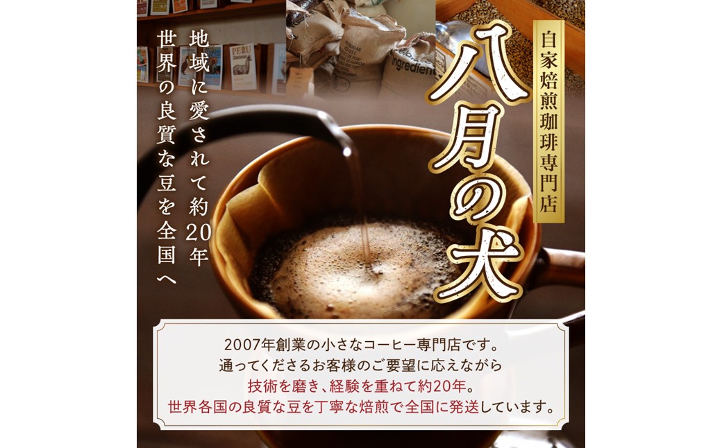 【栽培期間中農薬不使用】自家焙煎コーヒー豆 ペルー チャンチャマイヨ 500g（250g×2）　約50杯分　小分け　豆・粉 選べる 飲料 珈琲 こーひー コーヒー coffee　HA00024