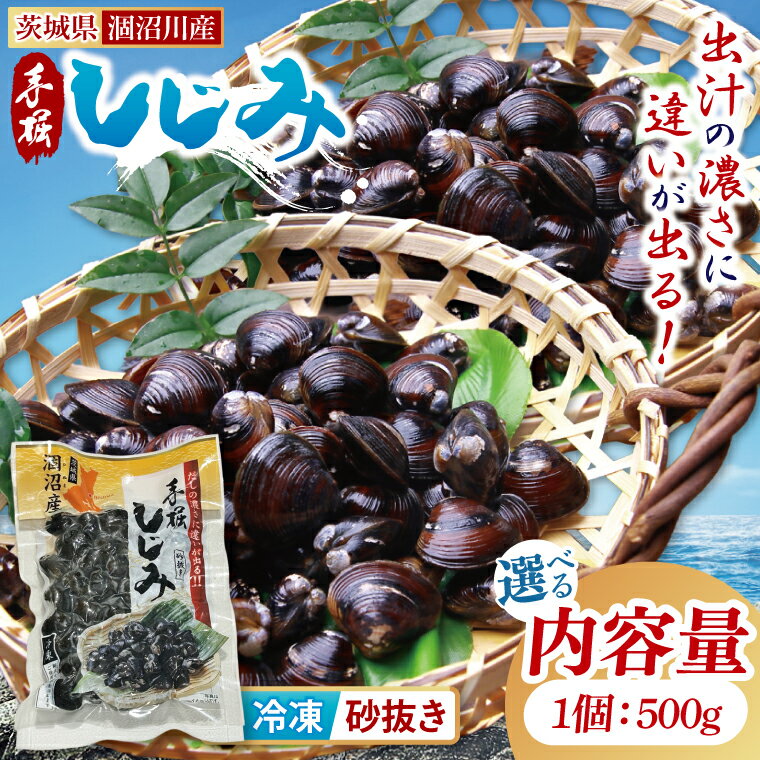 【ふるさと納税】【選べる内容量・回数】茨城県涸沼川産 だしの濃さに違いが出る！手掘しじみ（砂抜き）150g×5個（750g）・150g×10個（1500g）｜1回・3回定期便・6回定期便【涸沼川 シジミ オルニチン 味噌汁 スープ 茨城県 水戸市】（MS-1）