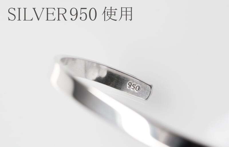 シルバー950 バングル（バレル研磨） G3124-1_イメージ2
